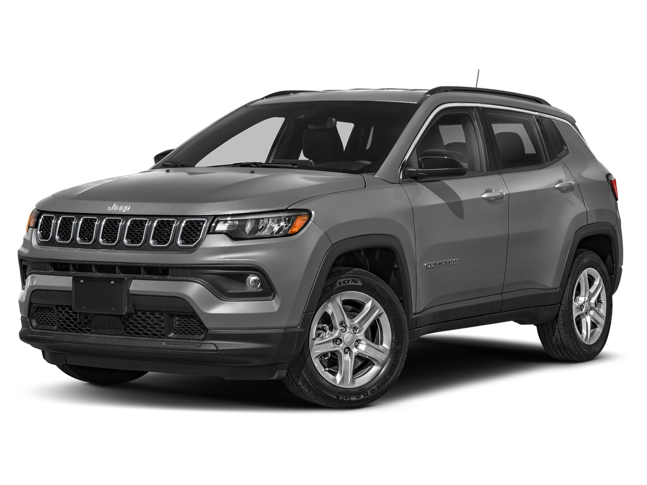 2023 Jeep Compass Sport in Sting-Gray Clearcoat — front three-quarter view